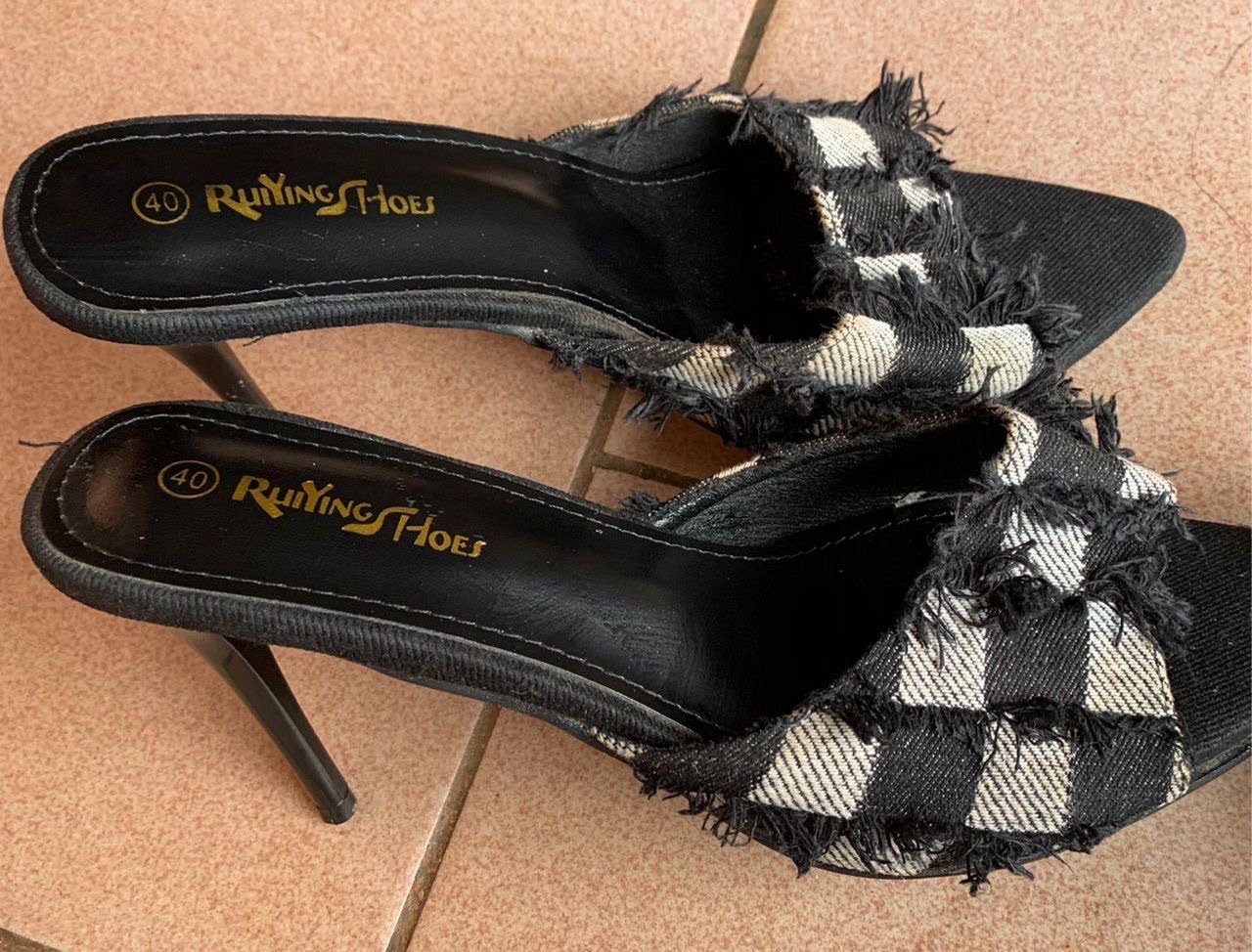 Mules en jean